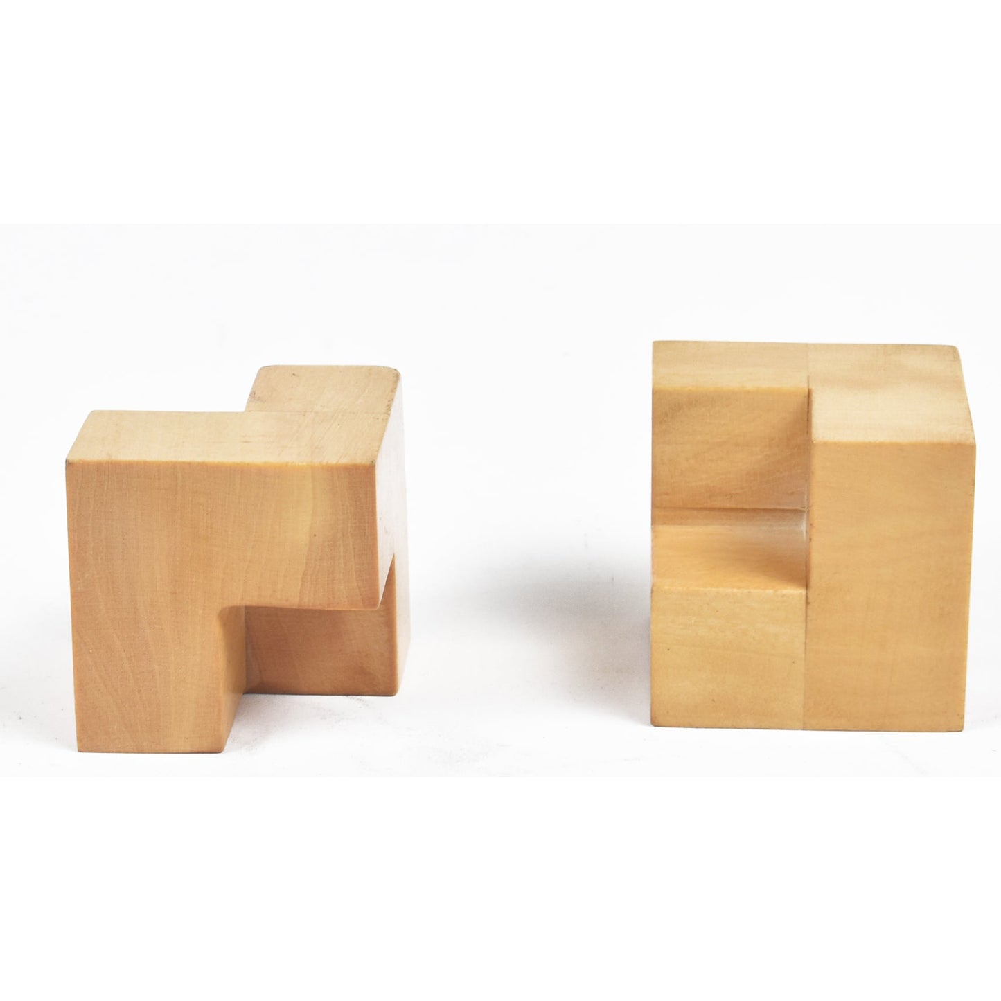 Reproduced 1923 Bauhaus Chess Set- Chess Pieces Only - Abstract set - Ebonised Boxwood - 2" King