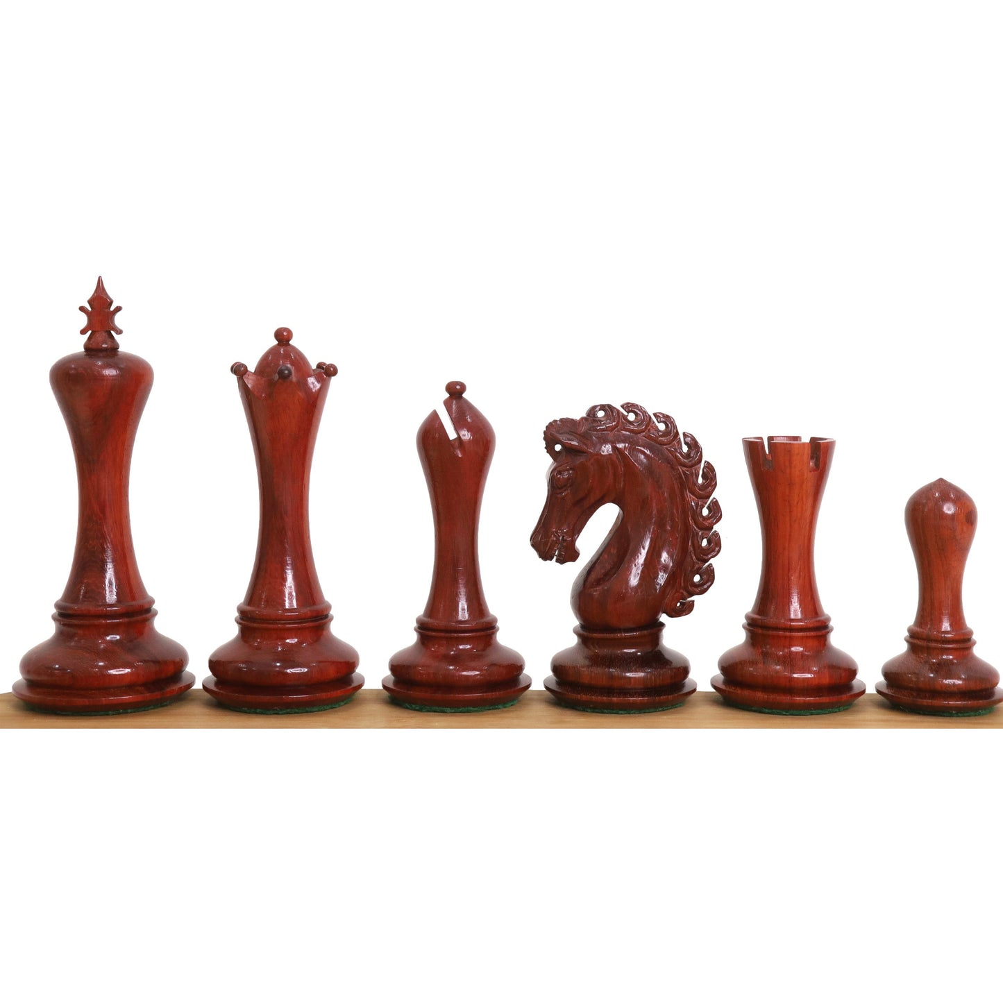4.6" Avant Garde Luxury Staunton Chess Set- Chess Pieces Only - Triple Weighted - Bud Rosewood & Boxwood