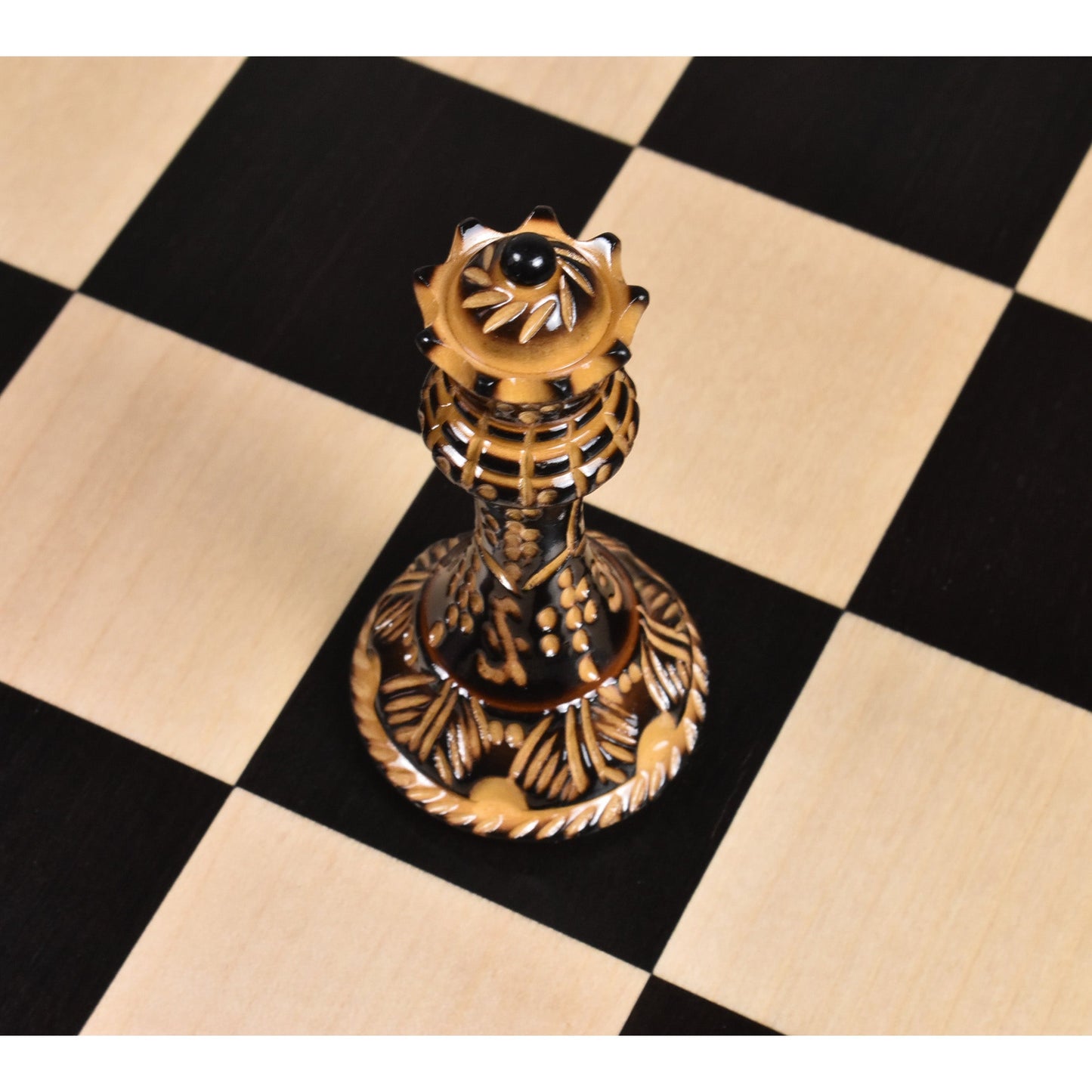 4.2" American Staunton Luxury Chess Set- Chess Pieces Only-Hand Carved Weighted Boxwood