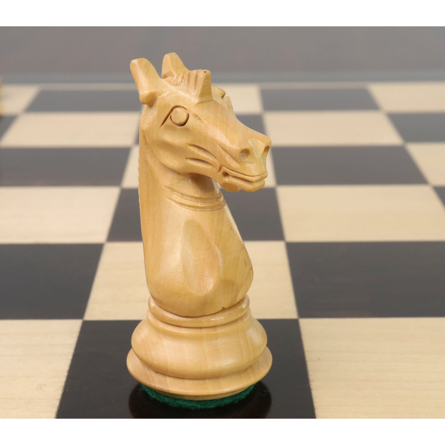3.4" Meghdoot Series Staunton Chess Set- Chess Pieces Only - Weighted Ebonised Boxwood