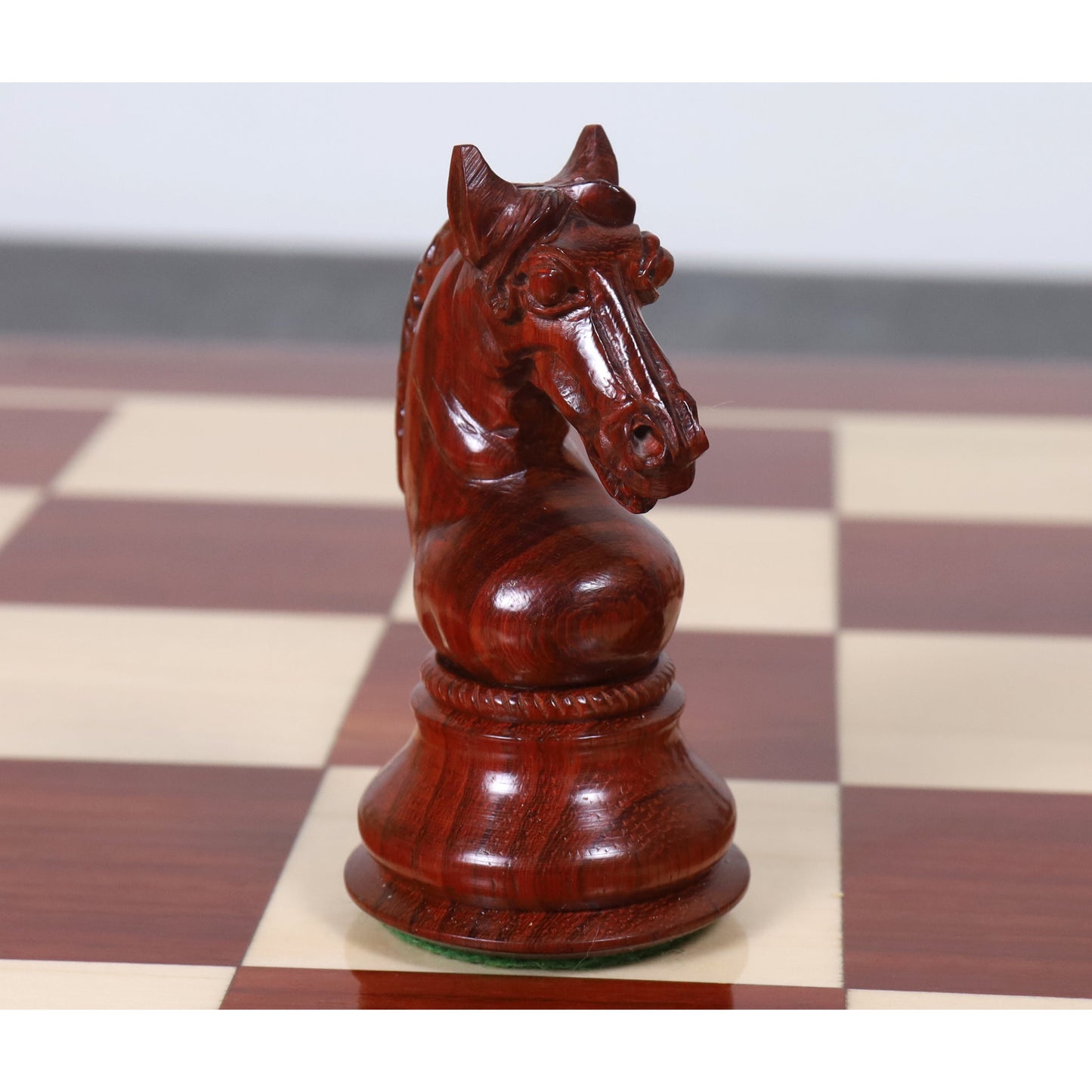 Combo of 4.5" Sheffield Staunton Luxury Chess Set - Pieces in Bud Rosewood with Chessboard and Storage Box