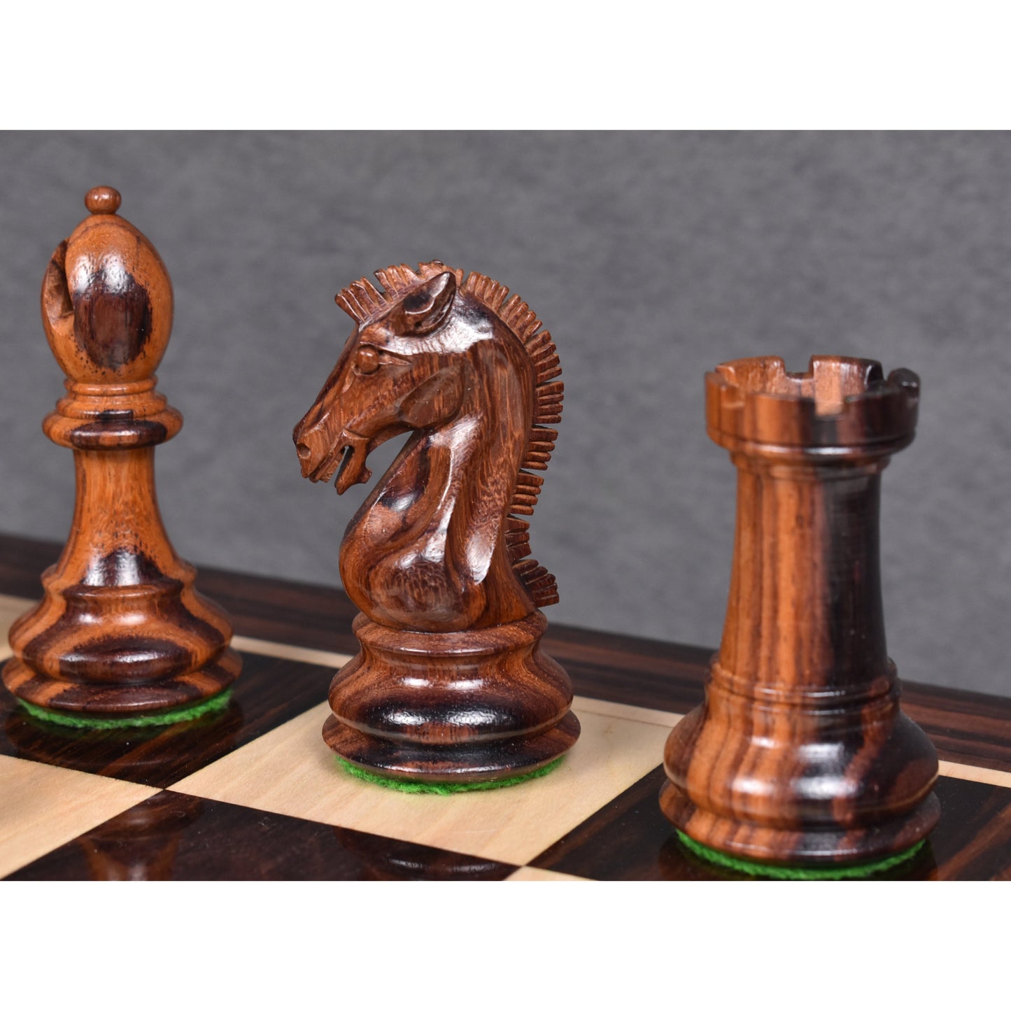 3.9" Craftsman Staunton Chess Set- Chess Pieces Only - Double Weighted Rosewood