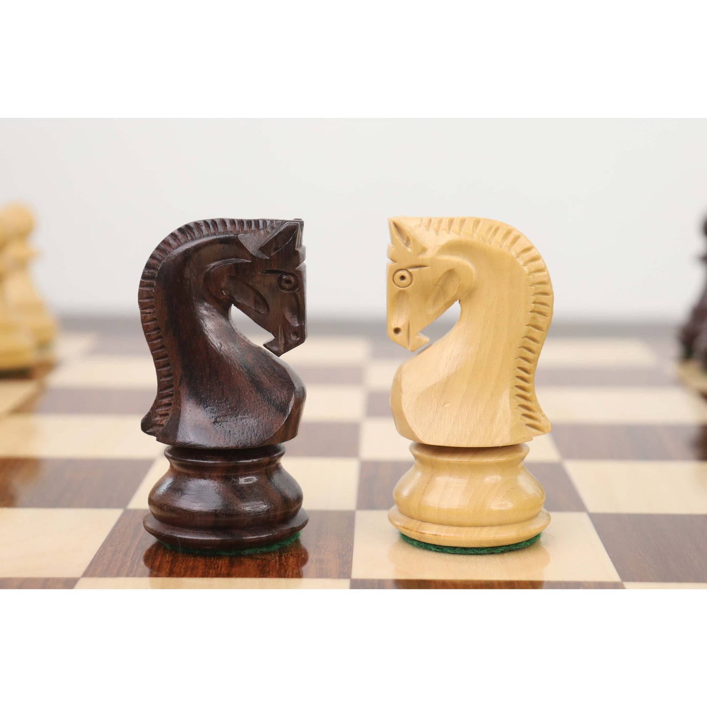 3.9" Russian Zagreb 59' Chess Set- Chess Pieces Only - Double Weighted Rose Wood