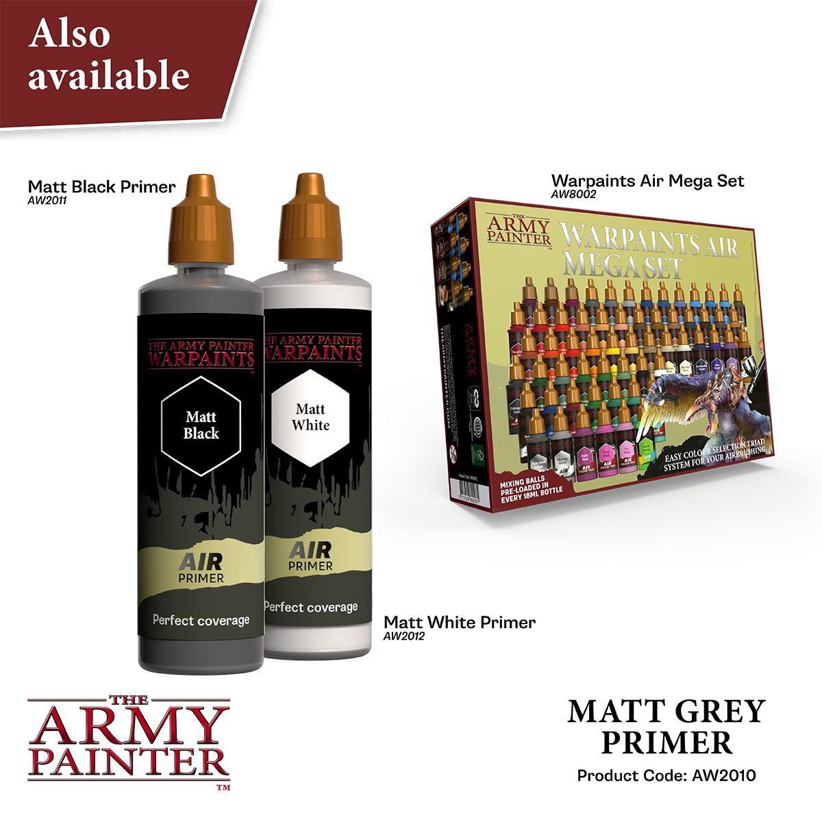 Army Painter: Air Primer: Matt Grey