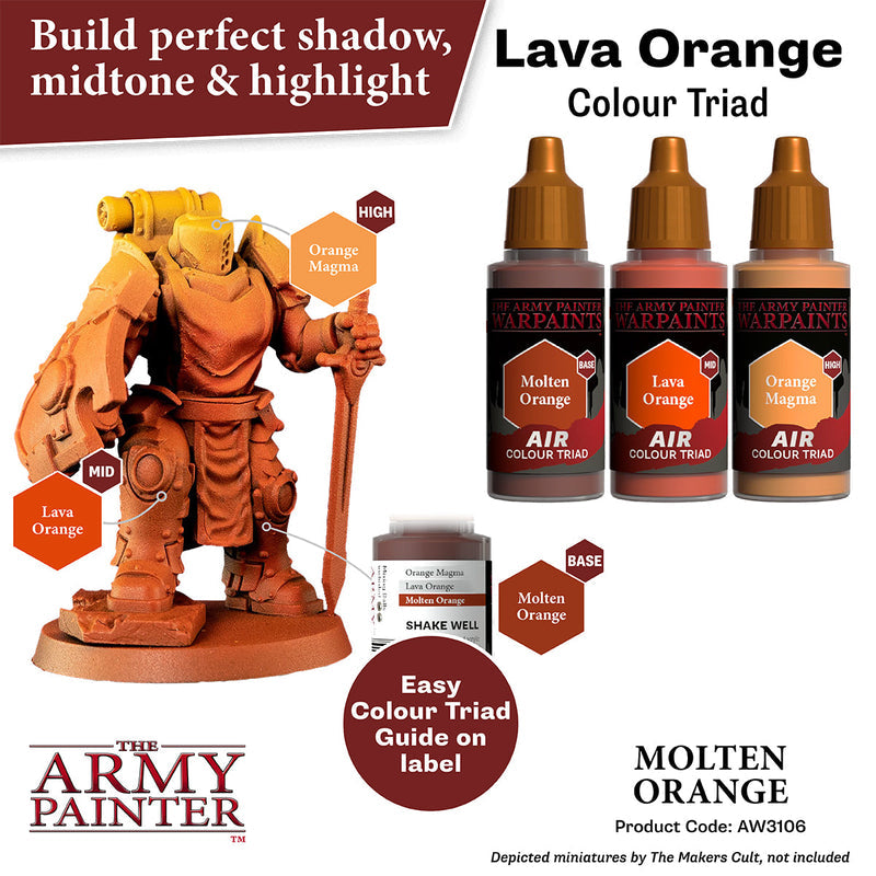 Army Painter Warpaints Air: Molten Orange