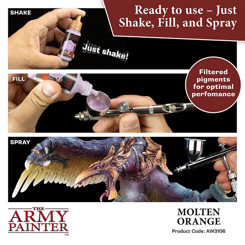Army Painter Warpaints Air: Molten Orange