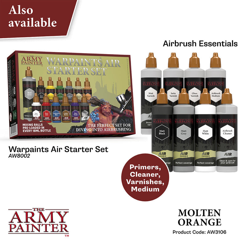 Army Painter Warpaints Air: Molten Orange