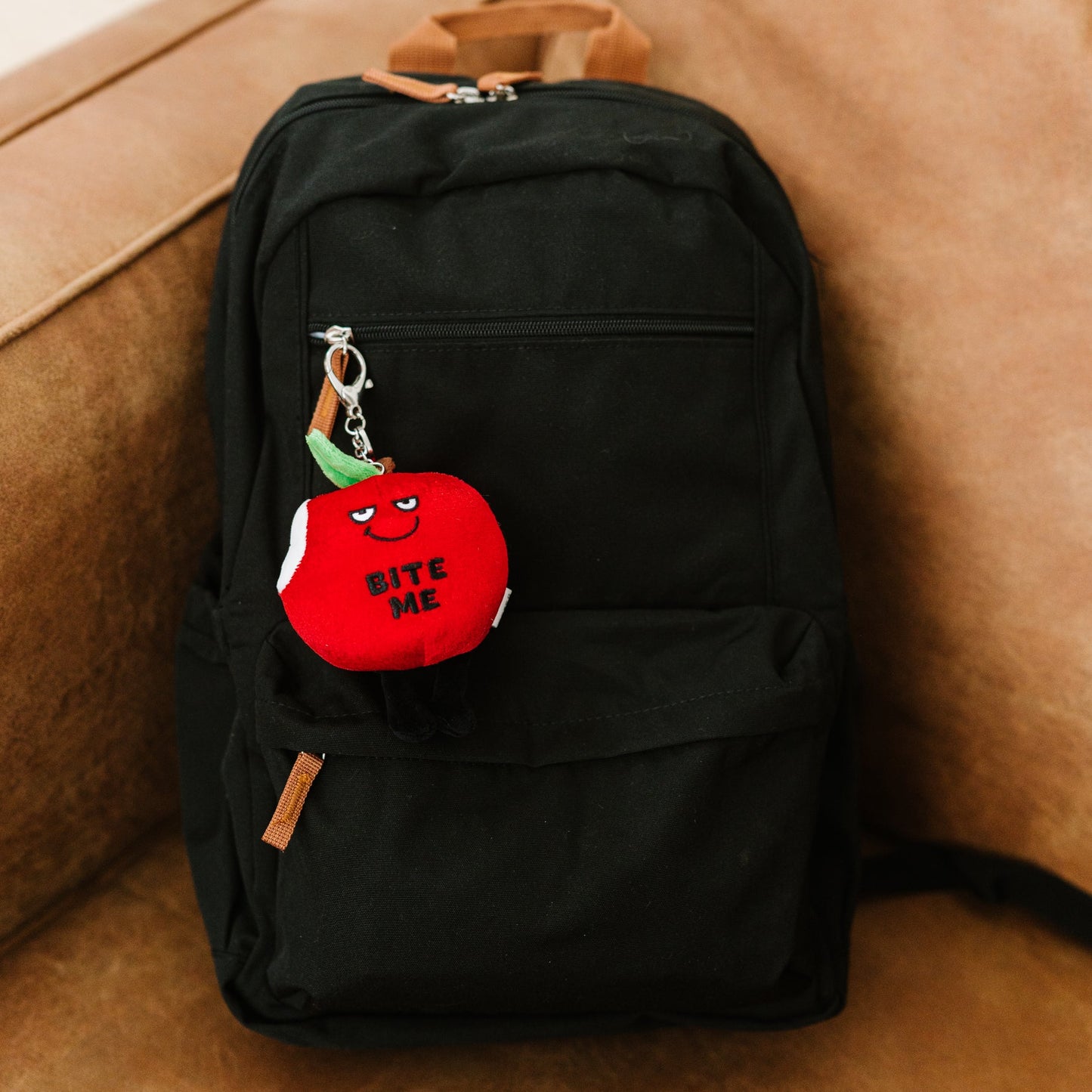 "Bite Me" Apple Plush Bag Charm