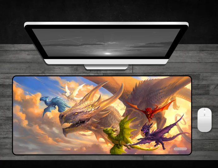 Baby Dragons Flight Lessons - Deskmat