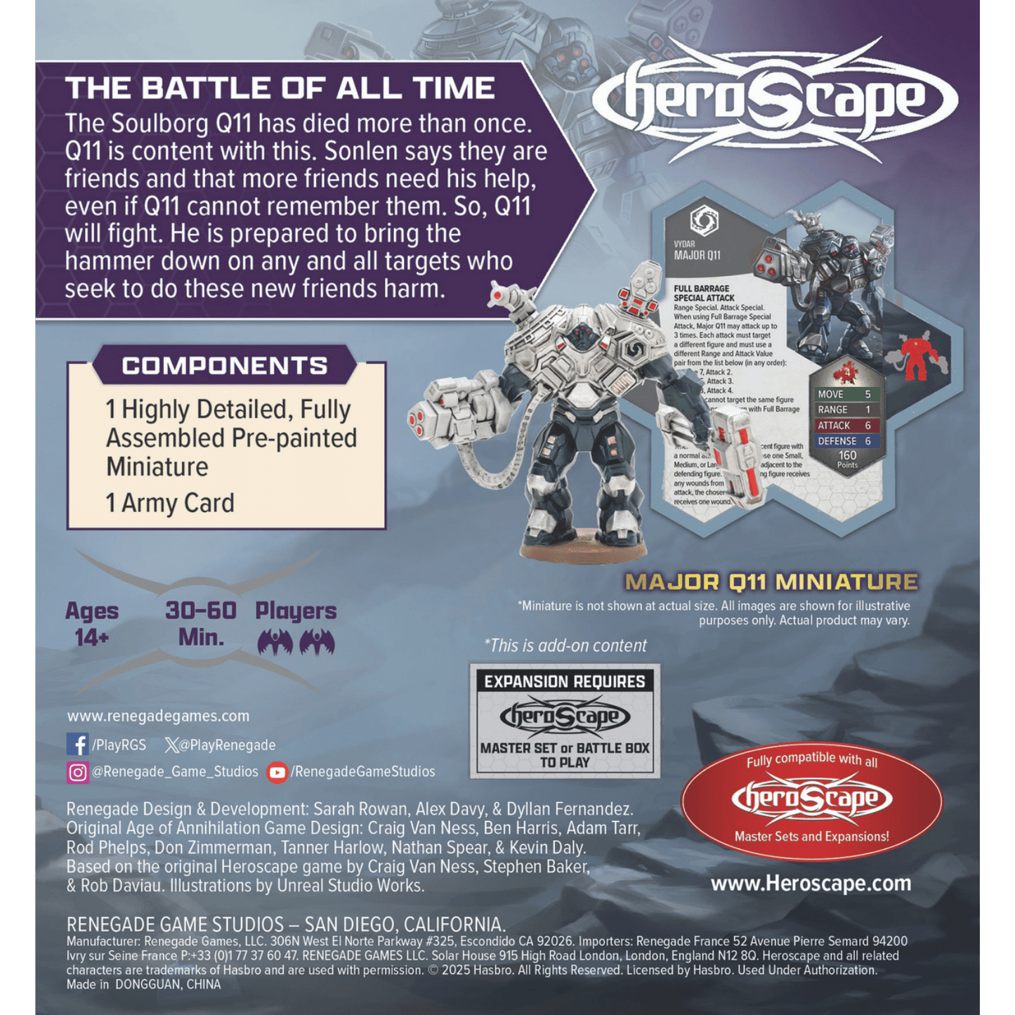 Heroscape: Major Q11 Miniature