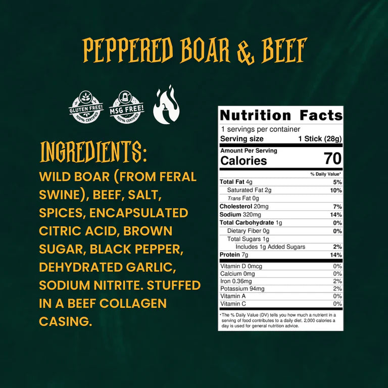 Cyclops (Peppered Boar and Beef Stick)