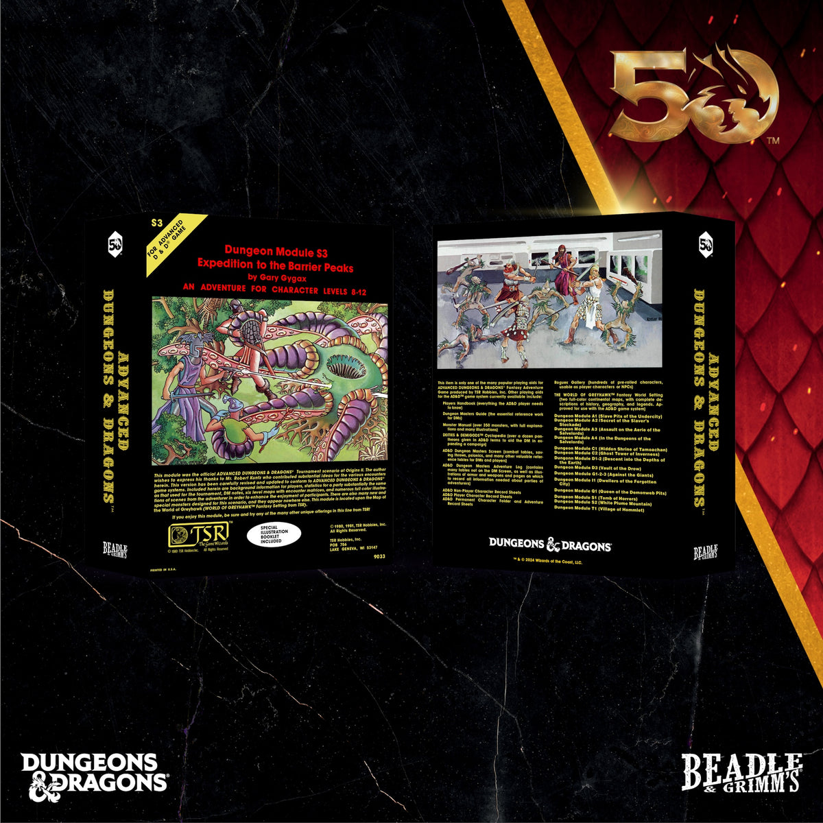 Beadle and Grimm's: Dungeon and Dragons Classic Module Dice Set: Journey to the Barrier Peaks