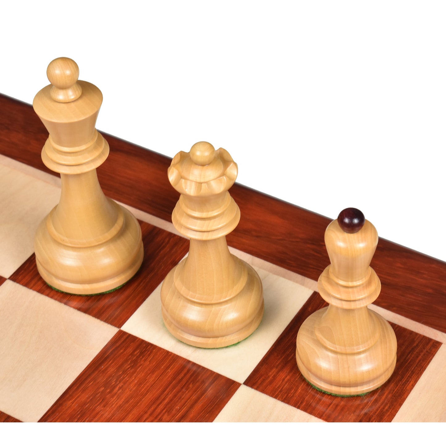 1970s' Dubrovnik Chess Set- Chess Pieces Only-Triple Weighted Bud Rosewood- 3.8" King