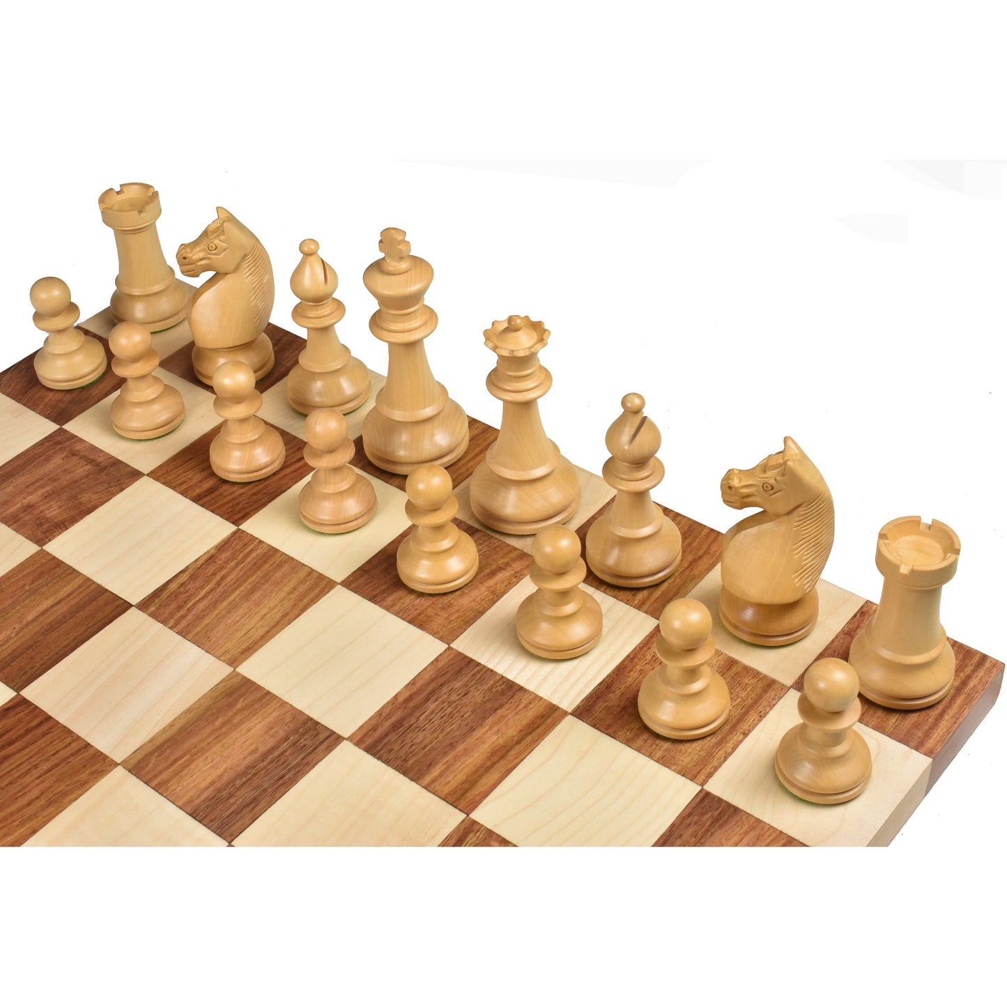 1920's German Collectors' Chess Set- Chess Pieces Only- Golden Rosewood - 4.1"