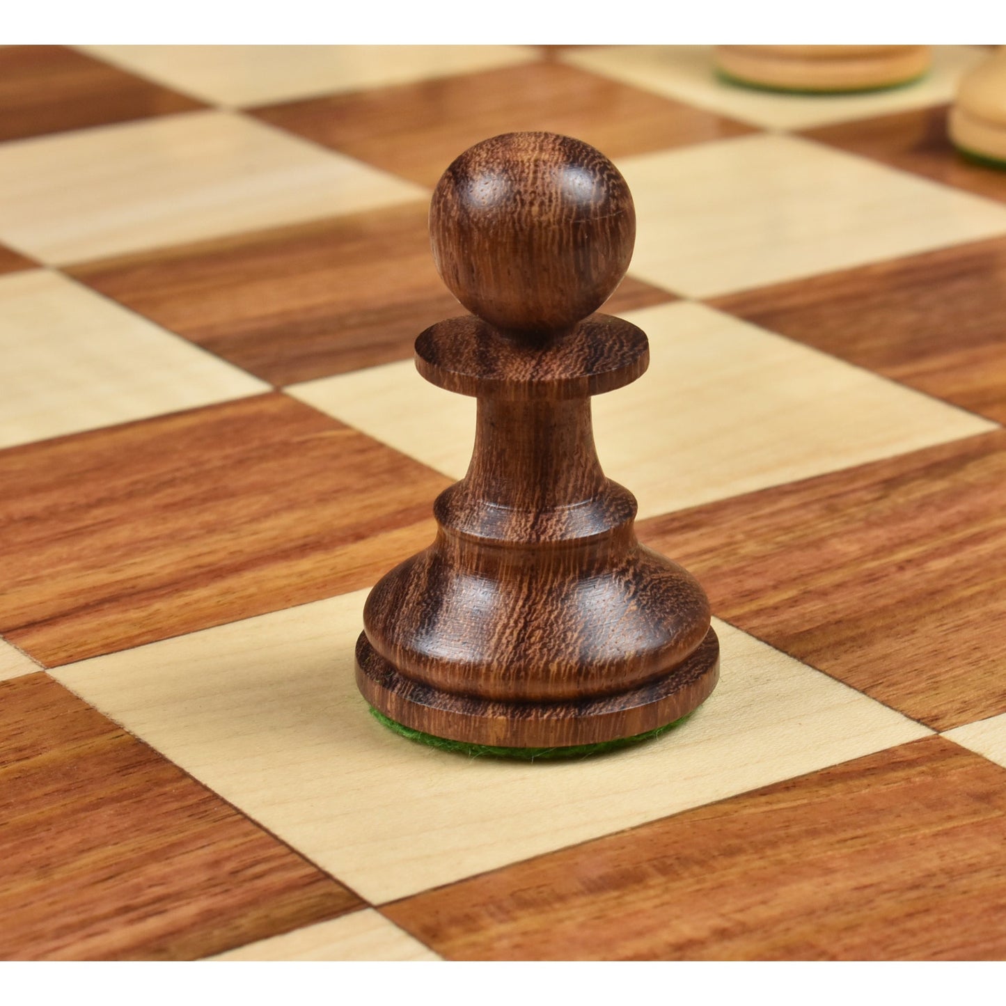 1920's German Collectors' Chess Set- Chess Pieces Only- Golden Rosewood - 4.1"