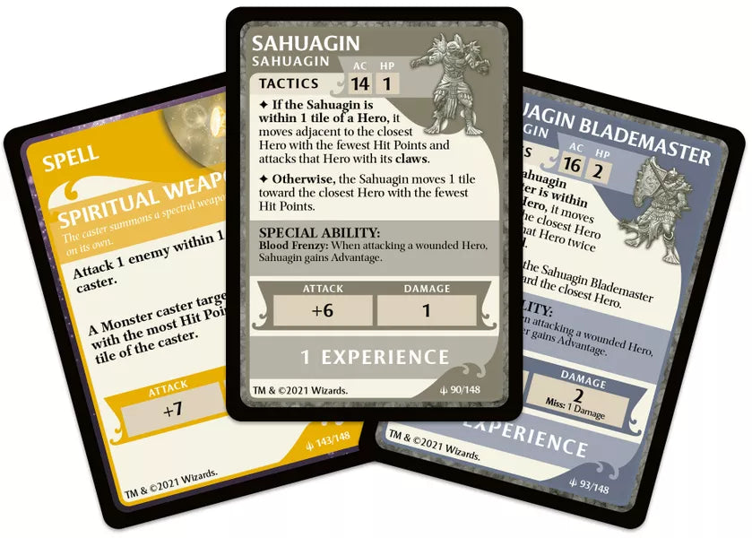 Dungeons & Dragons Ghosts of Saltmarsh random three cards