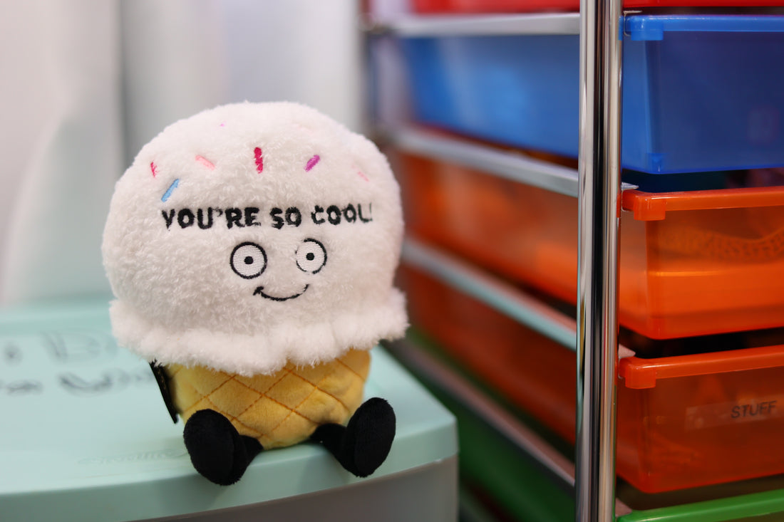 Plush Ice Cream Cone "You're So Cool!"