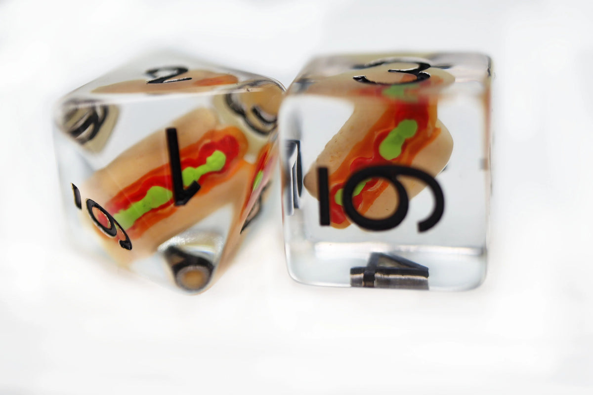 Hot Dog Dice Set
