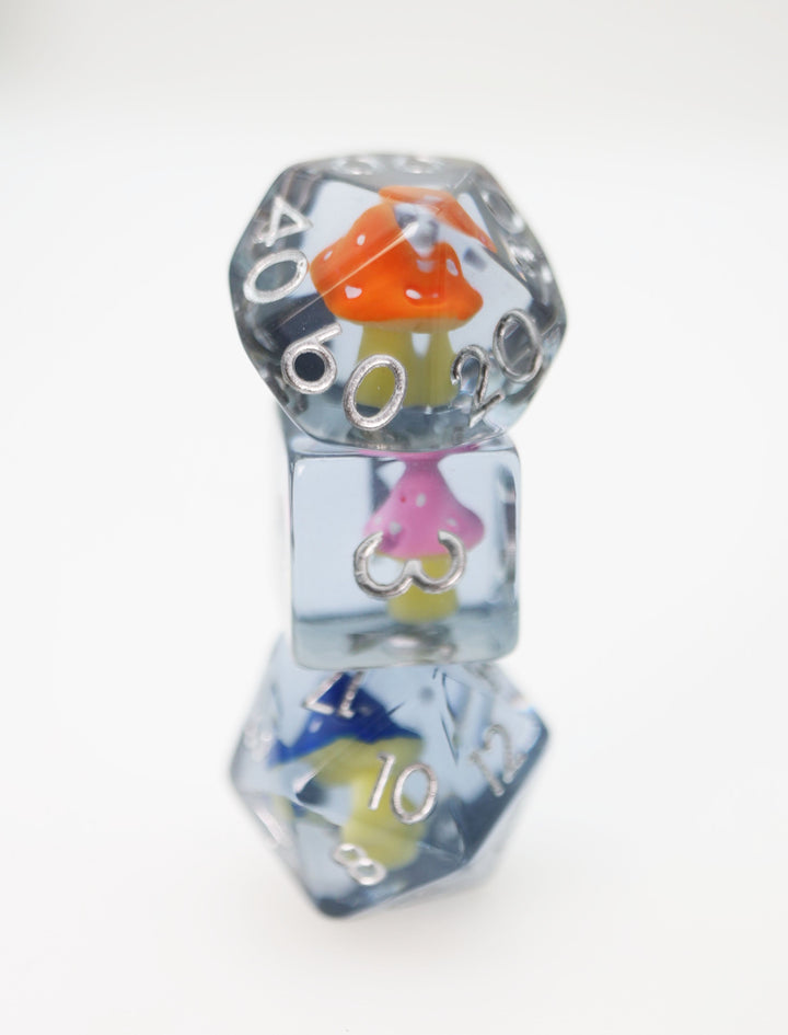 WHIMSICAL MUSHROOMS RPG DICE SET