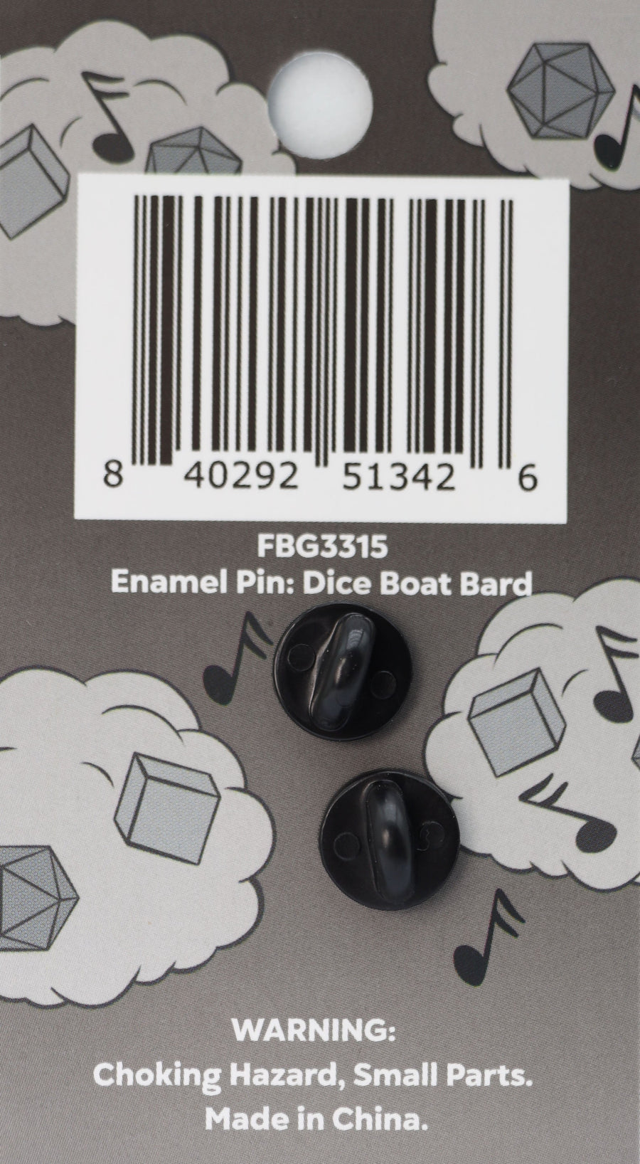 Dice Boat Willie: Bard - Enamel Pin