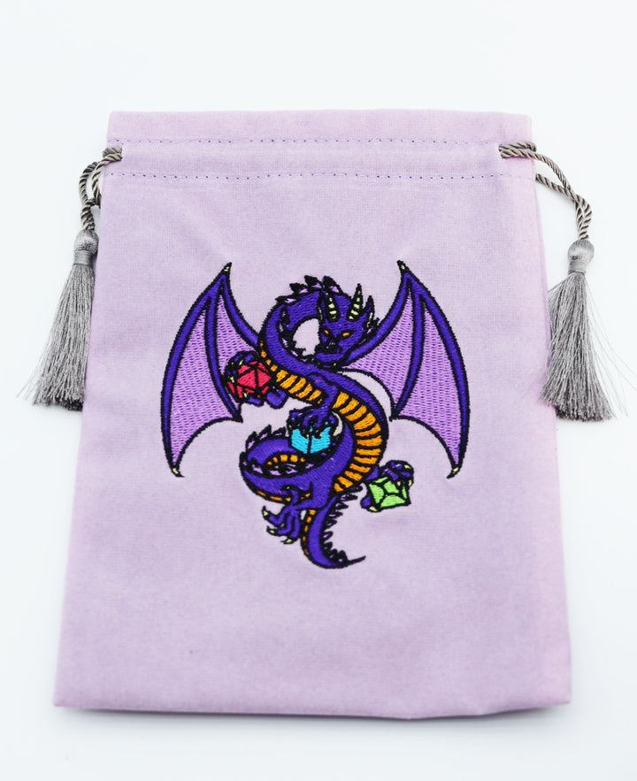 DICE BAG - PURPLE DRAGON