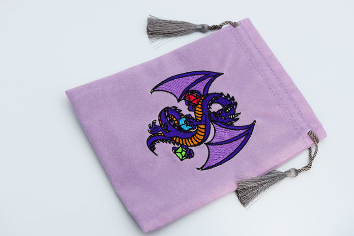 DICE BAG - PURPLE DRAGON