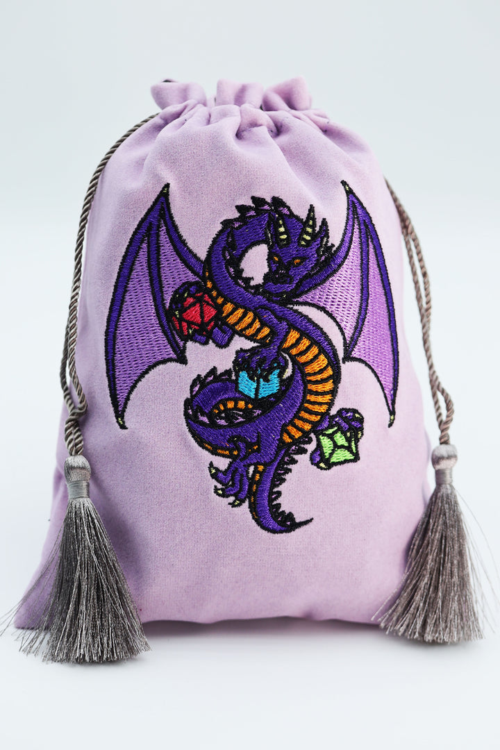 DICE BAG - PURPLE DRAGON