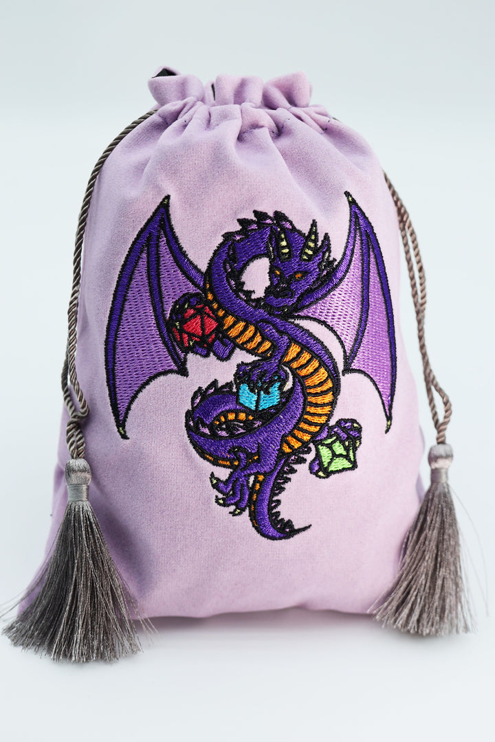 DICE BAG - PURPLE DRAGON