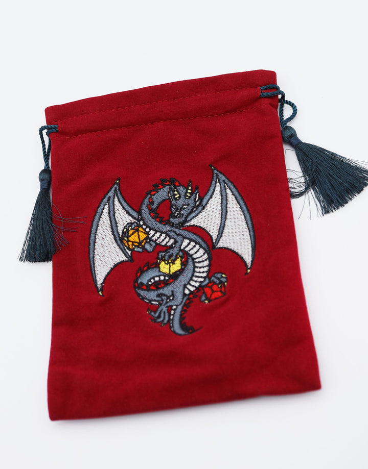 DICE BAG - BLACK DRAGON