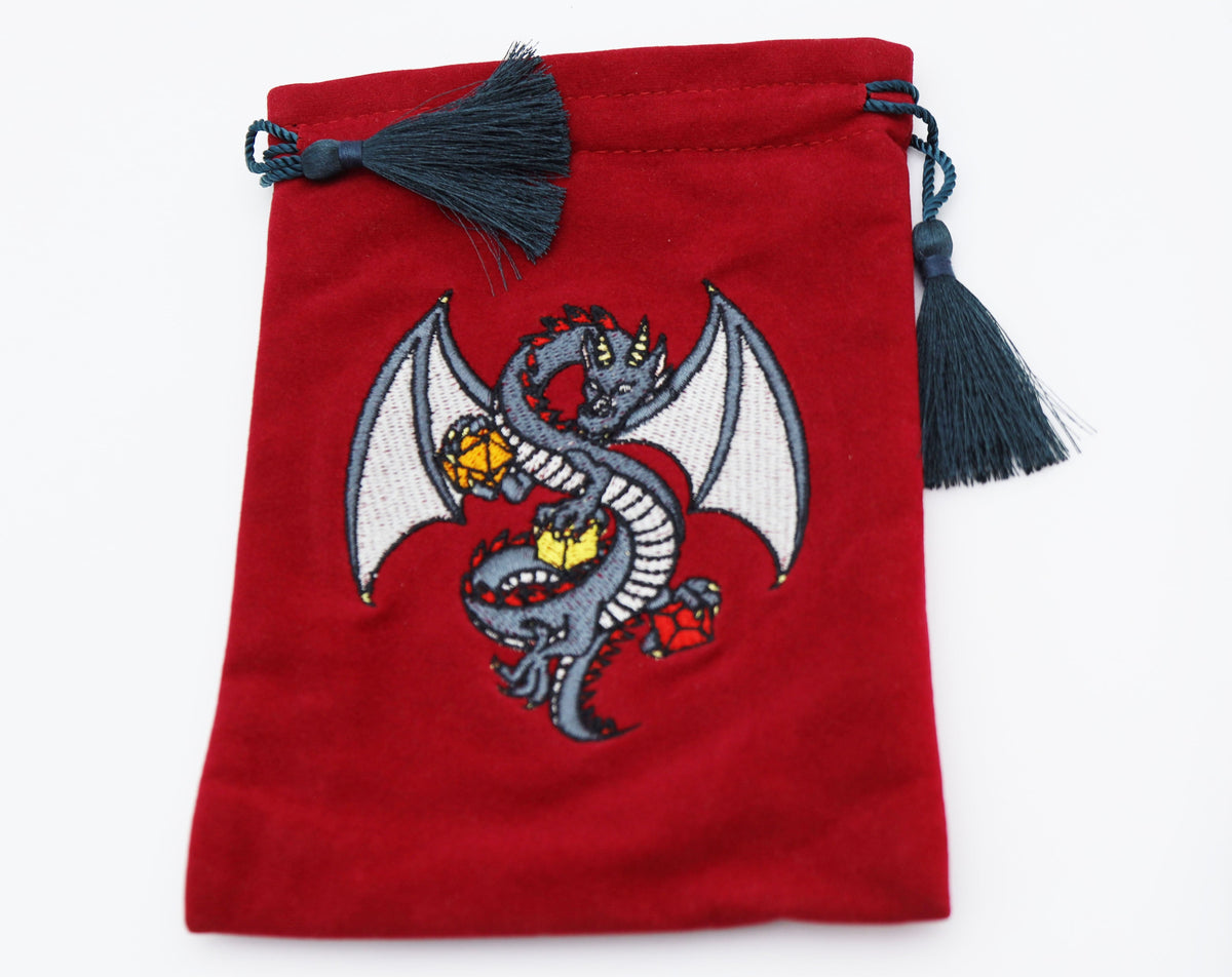 DICE BAG - BLACK DRAGON