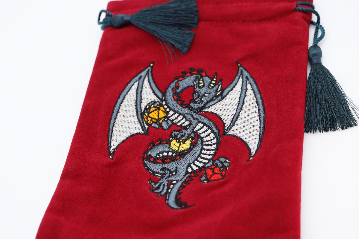 DICE BAG - BLACK DRAGON