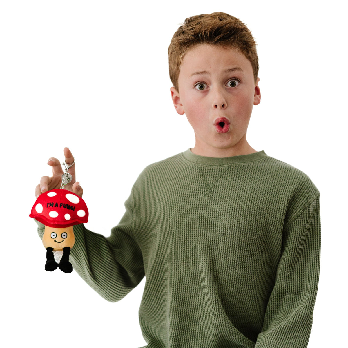 "I'm a Fungi" Mushroom Plush Bag Charm