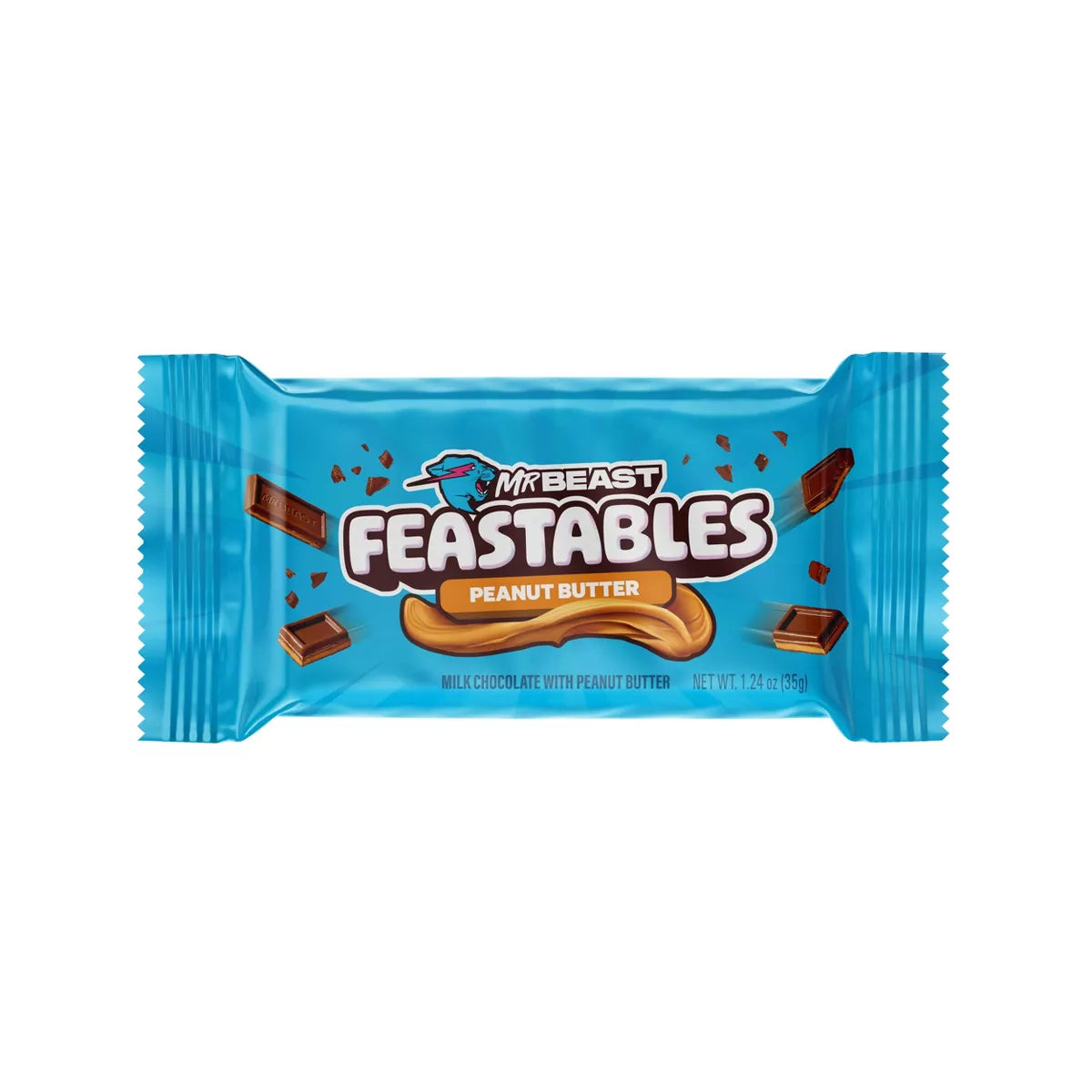 Mr Beast – Feastables Peanut Butter Chocolate Bar (35g)