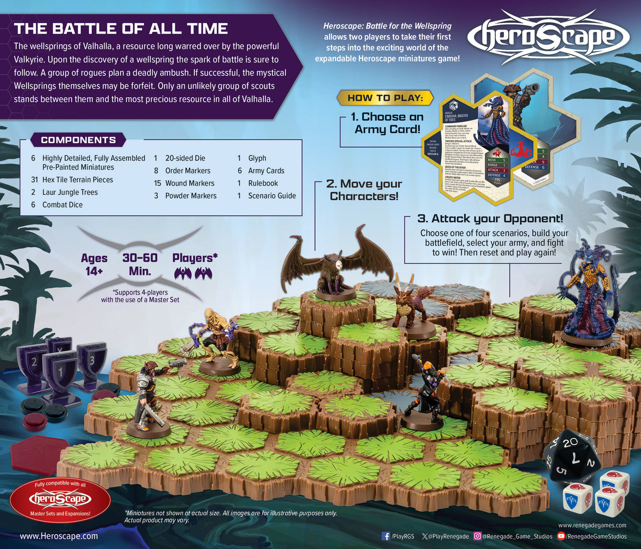 Heroscape: Battle for the Wellspring Battle Box Premium Painted Edition