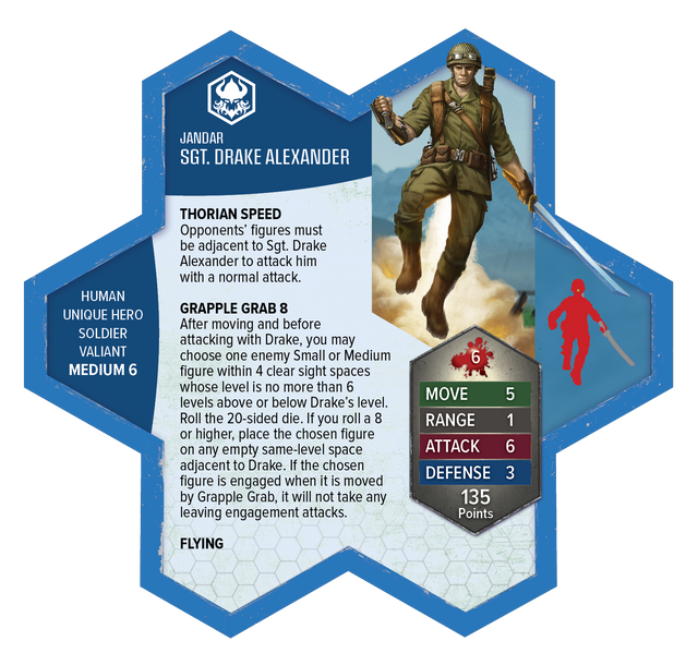 Heroscape: Sgt. Drake Alexander Miniature Promo