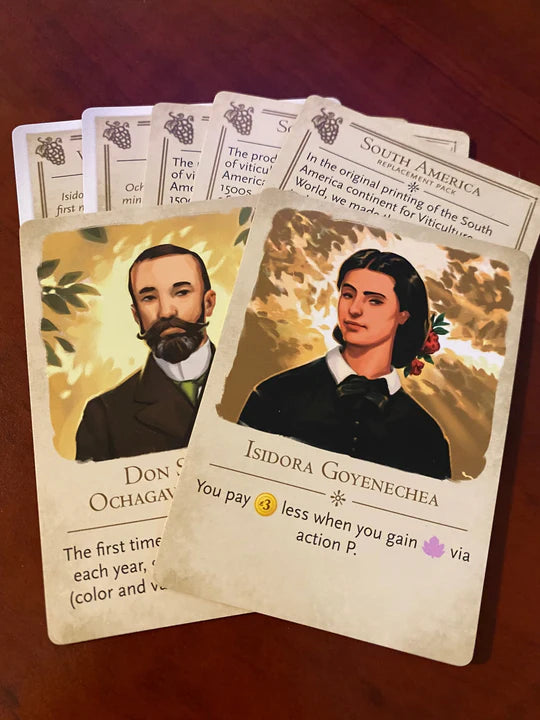 Viticulture World Replacement Cards: South America