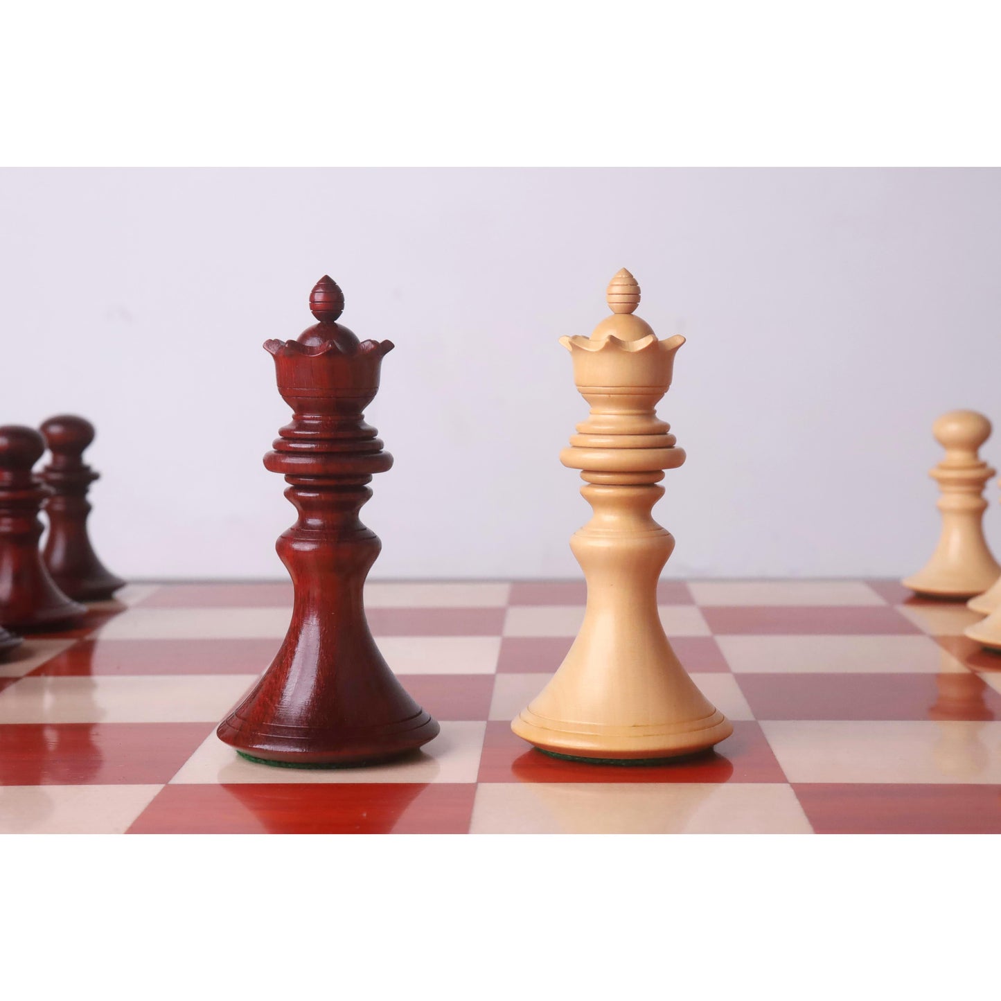 4.3" Aristocrat Series Luxury Staunton Chess Set- Chess Pieces Only - Bud Rosewood & Boxwood