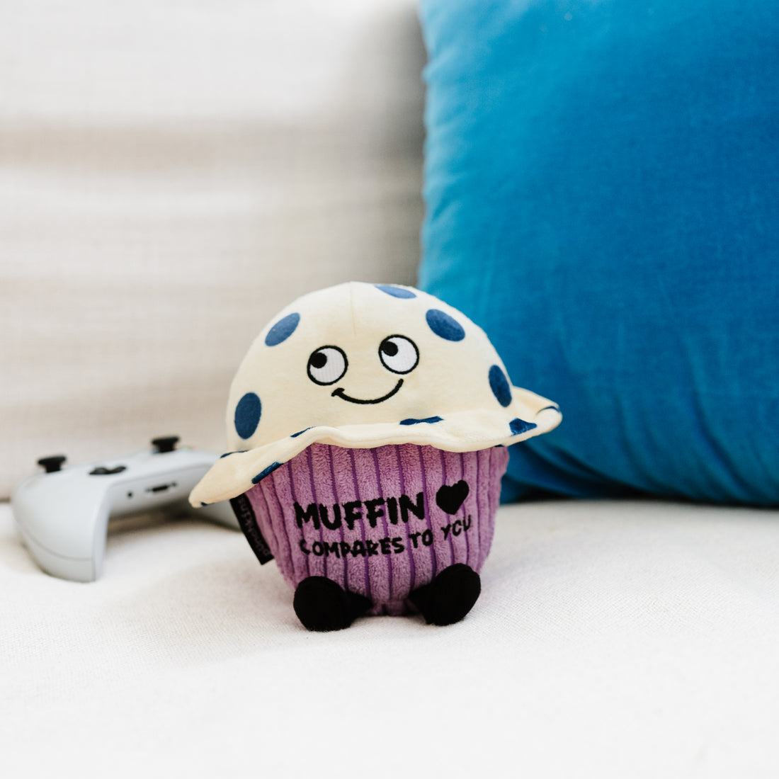 Plush Blueberry Muffin "Muffin Compares To You"