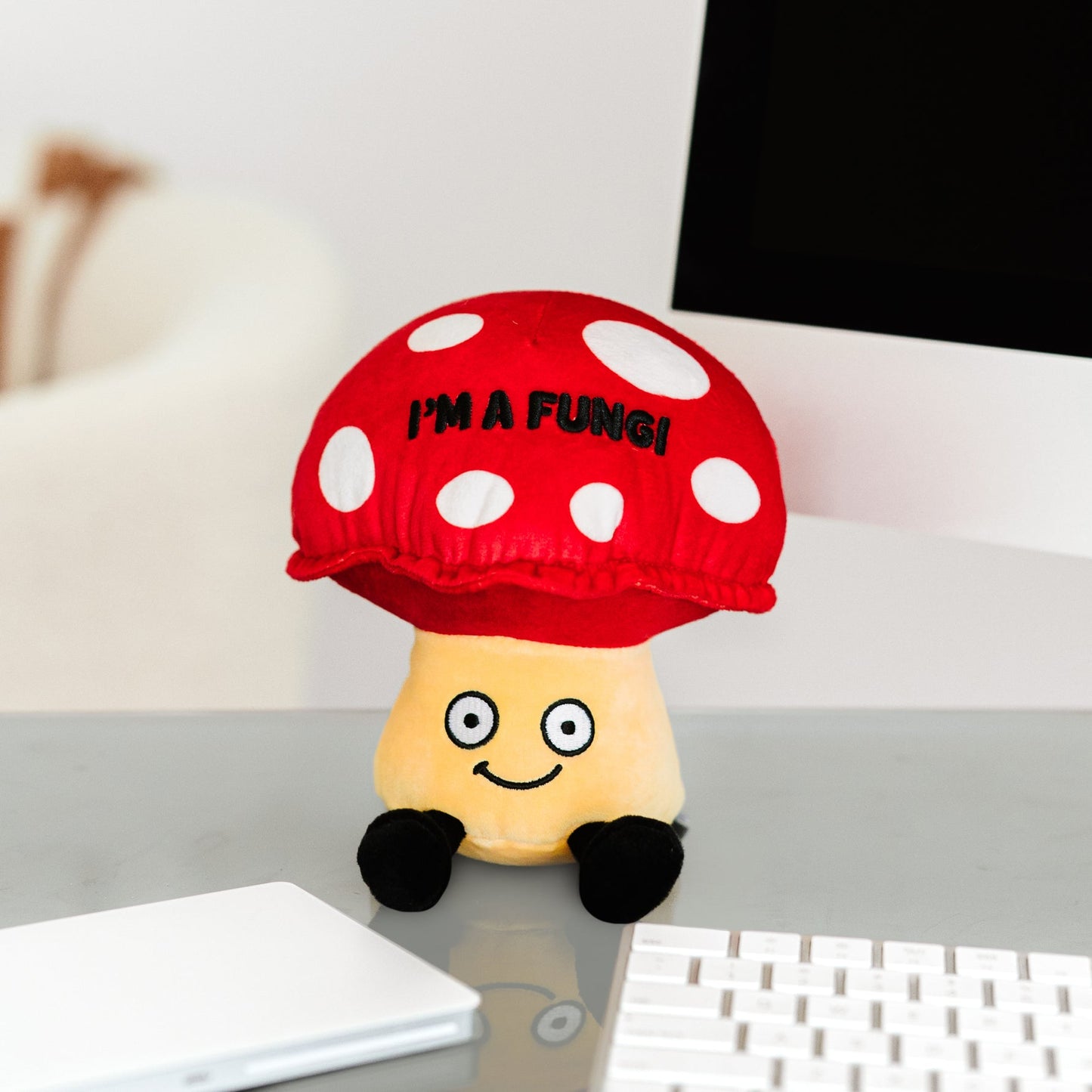 "I'm a fungi" Plush Mushroom