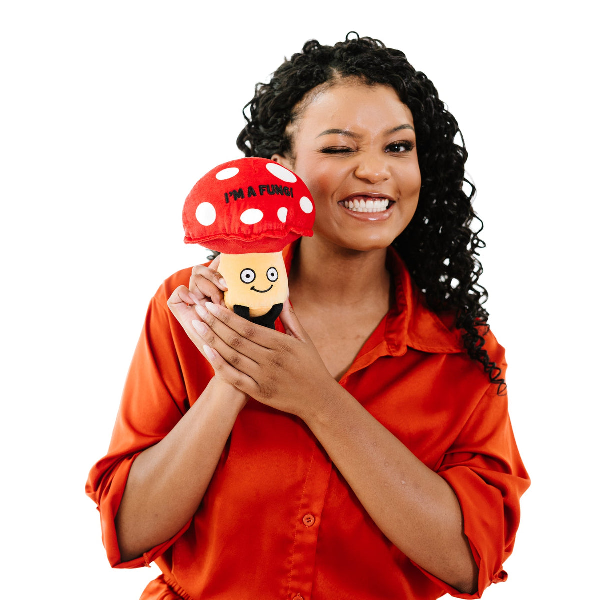 "I'm a fungi" Plush Mushroom