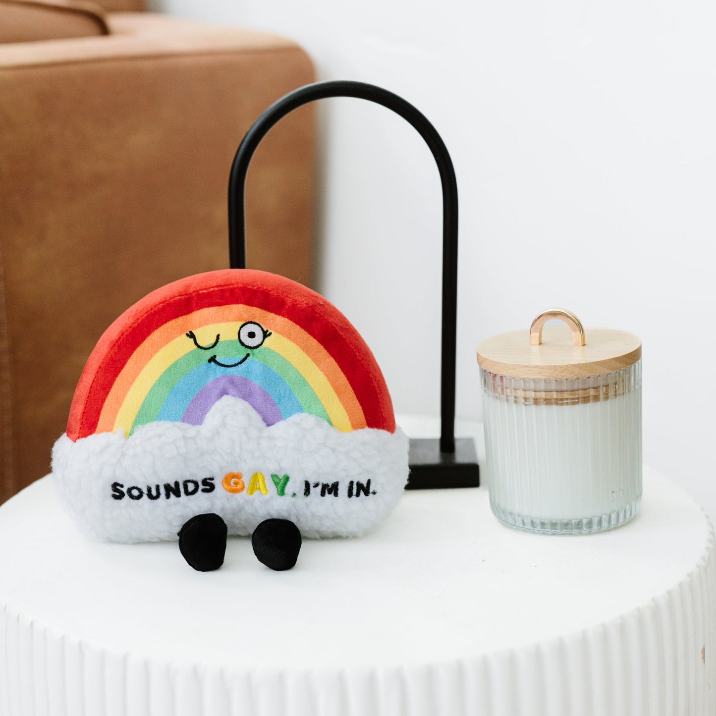 "Sounds Gay, I'm In" Rainbow Plush
