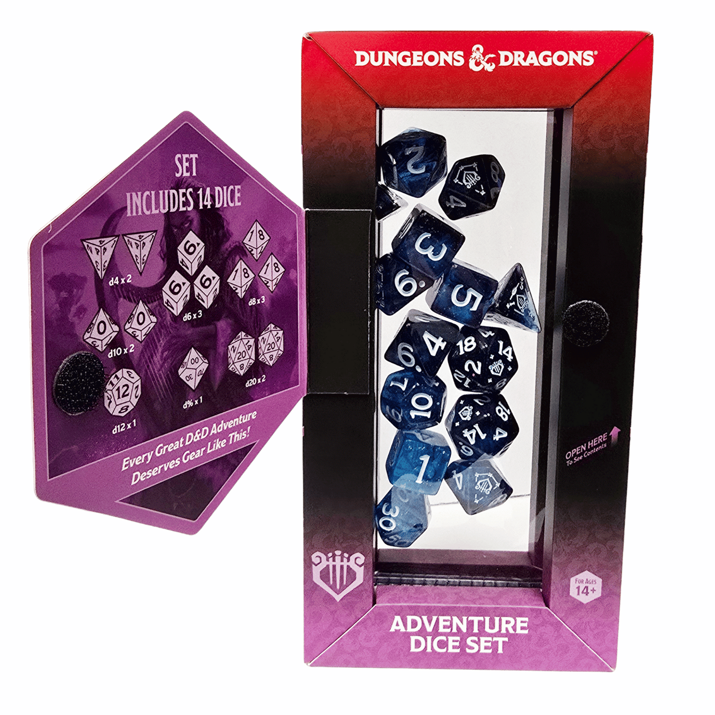 Dungeons and Dragons: Adventurer Dice: Bard Blue and Black