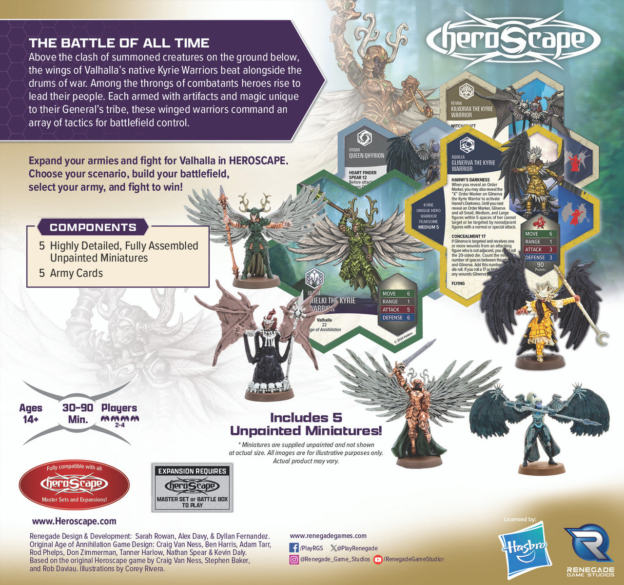 Revna's Rebuke: Kyrie Warriors Army Expansion (HeroScape)