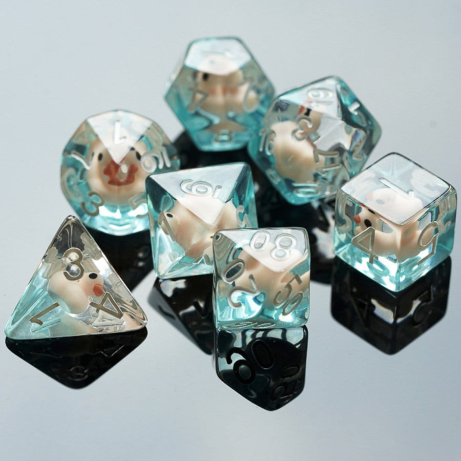 Pink Duck RPG Dice Set