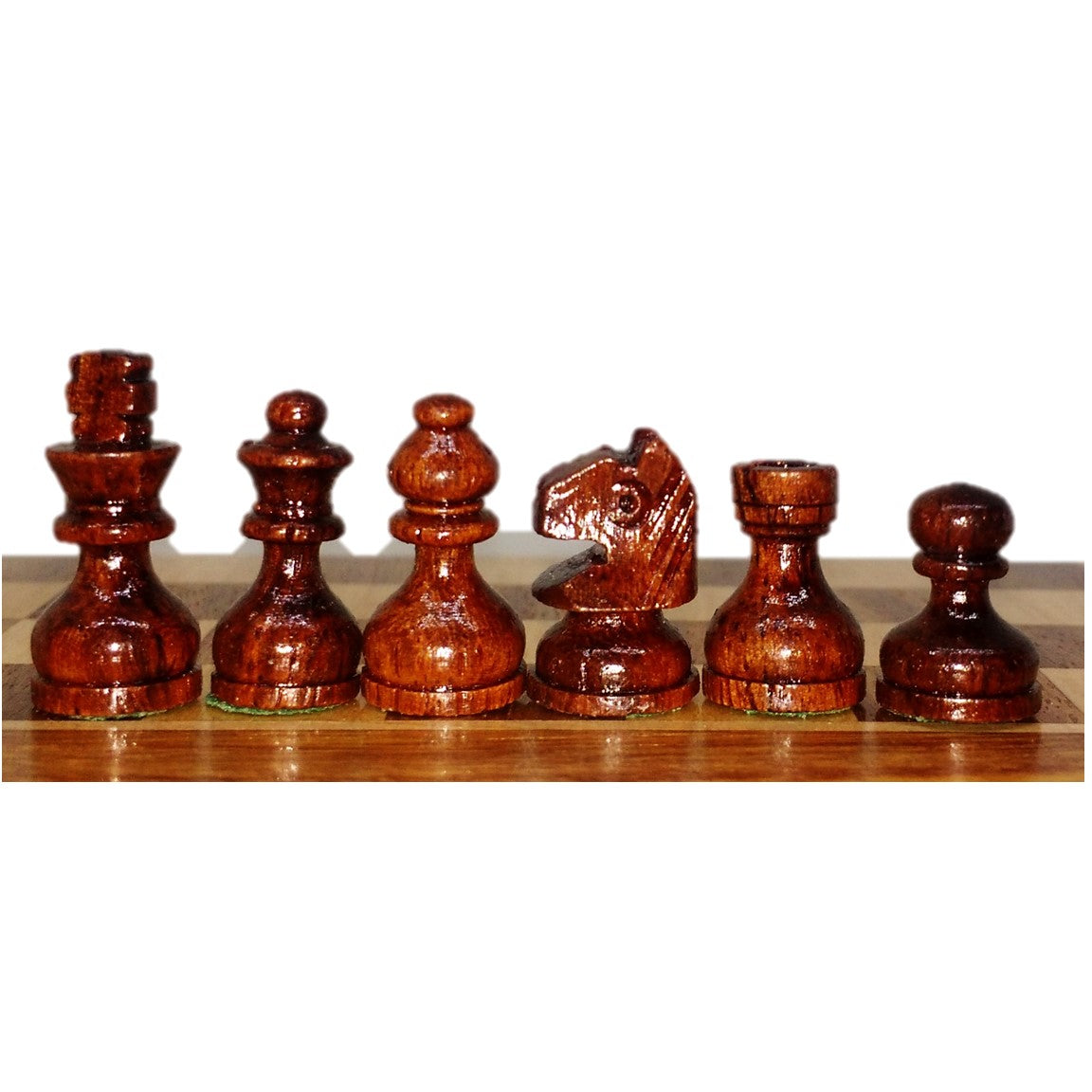 Magnetic Travel Chess set with Drawer 5" Golden Rosewood Sheesham wood