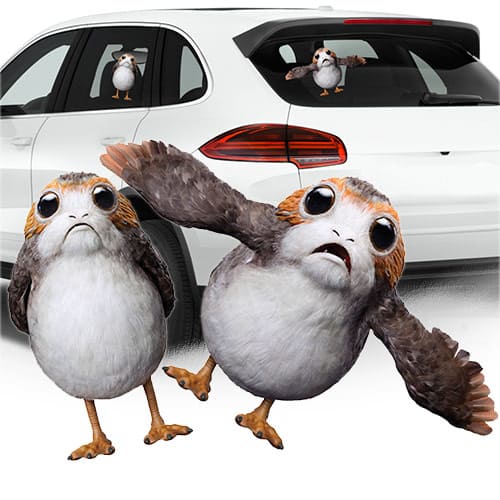 Star Wars Porg Window Decal