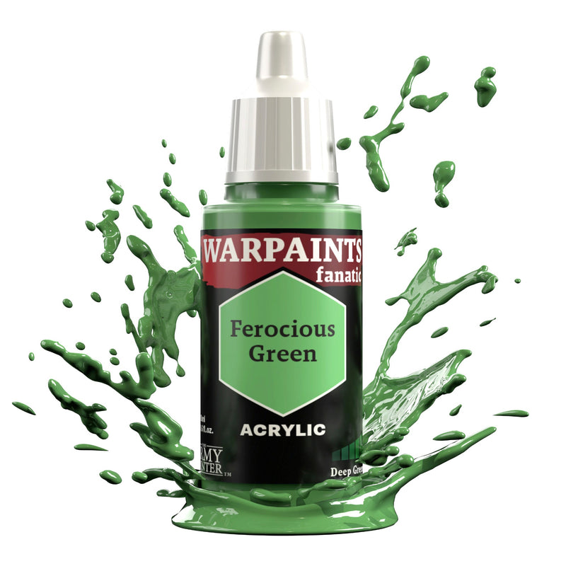 The Army Painter: Warpaints Fanatic: Ferocious Green (18ml)