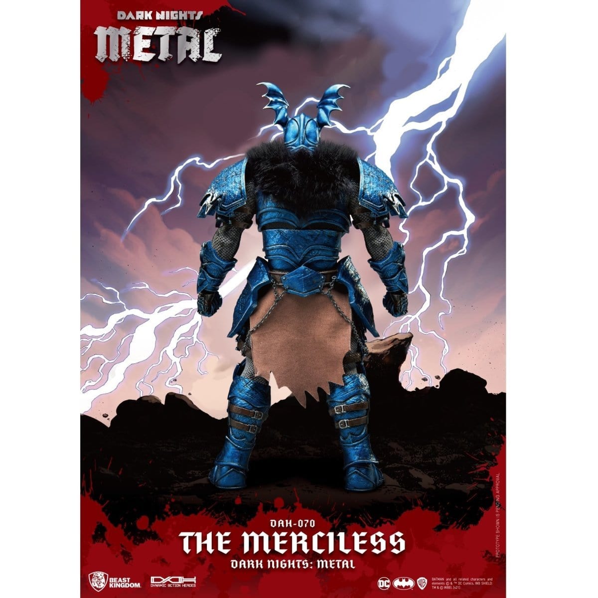 Beast Kingdom DC Dark Knight Death Metal Batman the Merciless DAH-070 Dynamic 8-Ction Figure