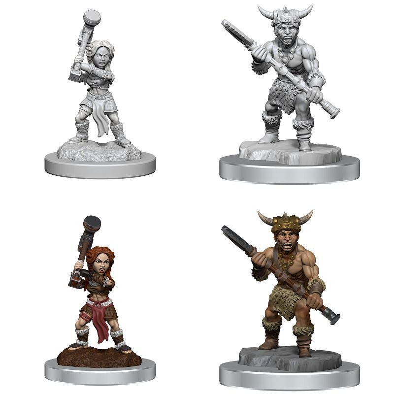 DUNGEONS AND DRAGONS NOLZUR'S MARVELOUS MINIATURES: W18 HALFLING BARBARIANS