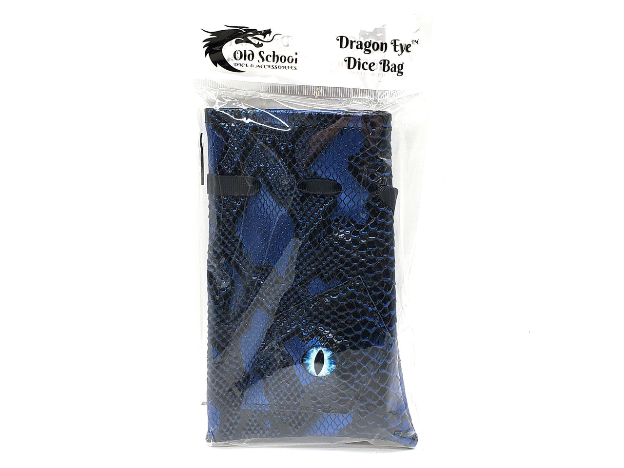 Old School Dice: Dragon Eye Dice Bag - Spectral Dragon - Blue & Black